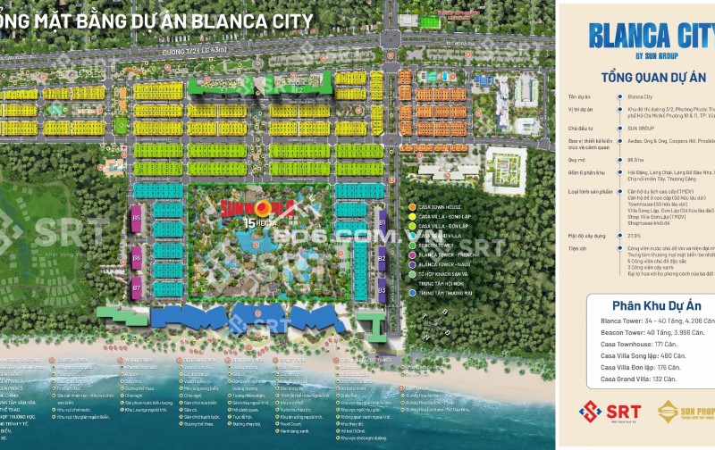 Cặp căn Liền kề HIẾM Sun World + View Biển | Tầng 32 B3 | Blanca City Căn Studio chỉ từ 3,x tỷ/căn